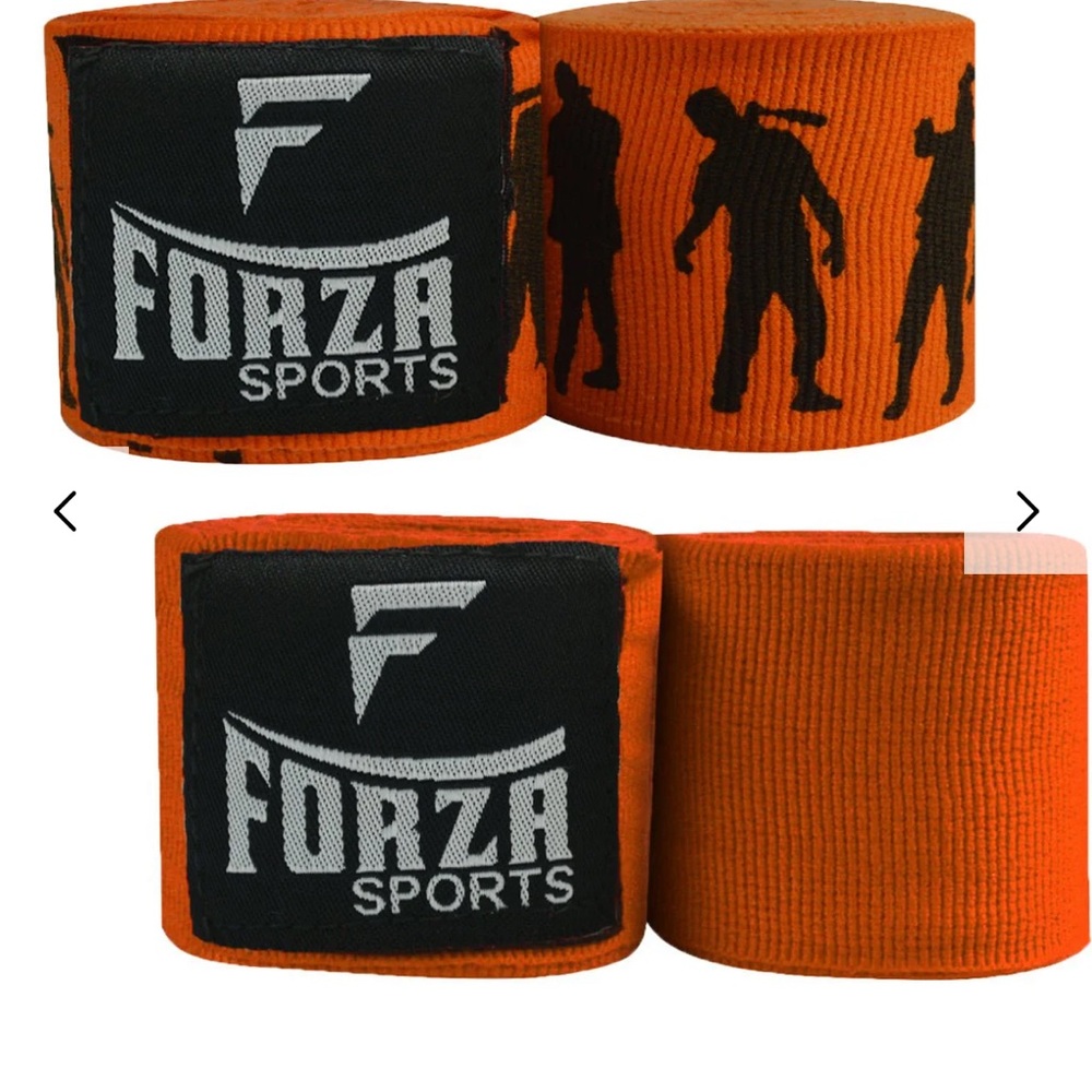 Forza Sports 180" Mexican Style Handwraps Orange Zombie 2-Pack NWT